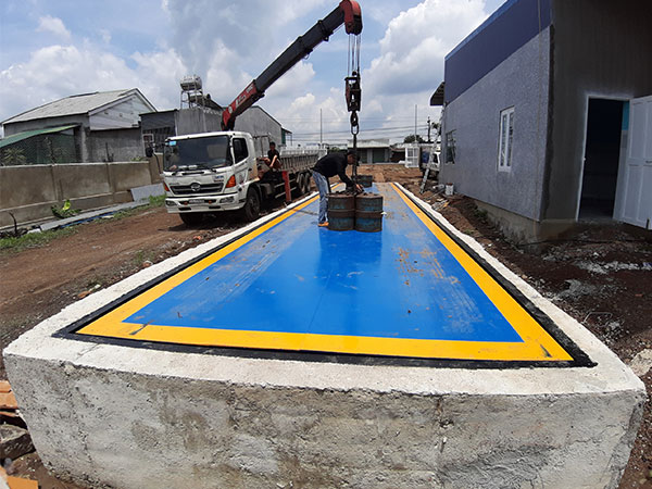 Trạm Cân điện tử 100 tấn kiểu chìm thiết bị MKcell (Mỹ)