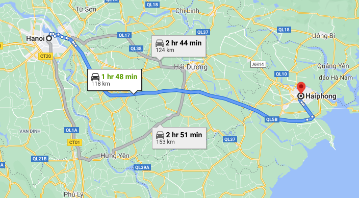 Cẩm nang du lịch đường bộ Hà Nội-Hải Phòng cần biết