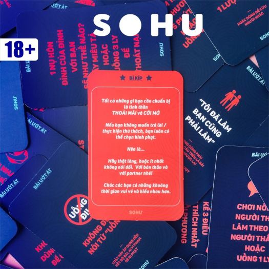 ◎ Bộ bài chơi game uống rượu SOHU Wet Ace dành cho các cặp đôi hẹn hò, 40 lá bài - Dụng cụ làm sạch chổi quét bột | TheFaceHolic.com