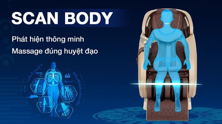 Ghế massage Airbike Sport MK-327 được trang bị chế độ Body Scan hiện đại, giúp ghế tự động nhận diện cơ thể để điều chỉnh vị trí con lăn đến đúng huyệt đạo. Top 20 quà tặng mừng thọ cho người già lớn tuổi ý nghĩa nhất