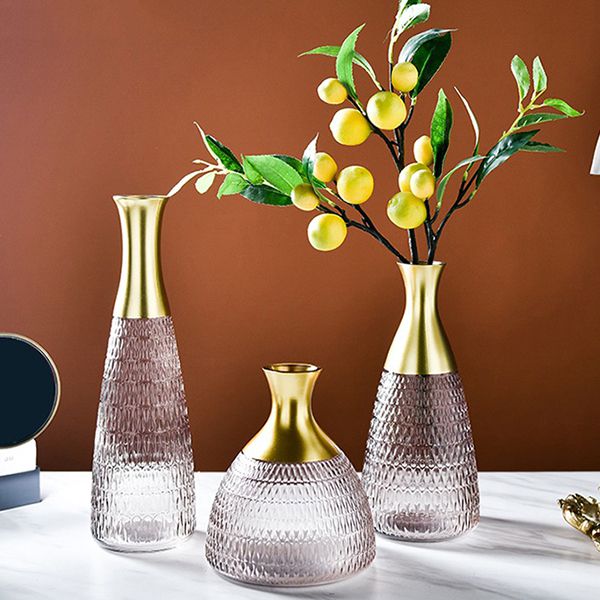 Bộ bình hoa thủy tinh trang trí KTV051
