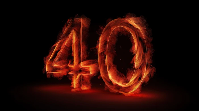 3d Bốn Mươi Thực Tế Trong Cách Hiển Thị Tuyệt đẹp Của Chữ Số 40 | Nền JPG Tải xuống miễn phí - Pikbest