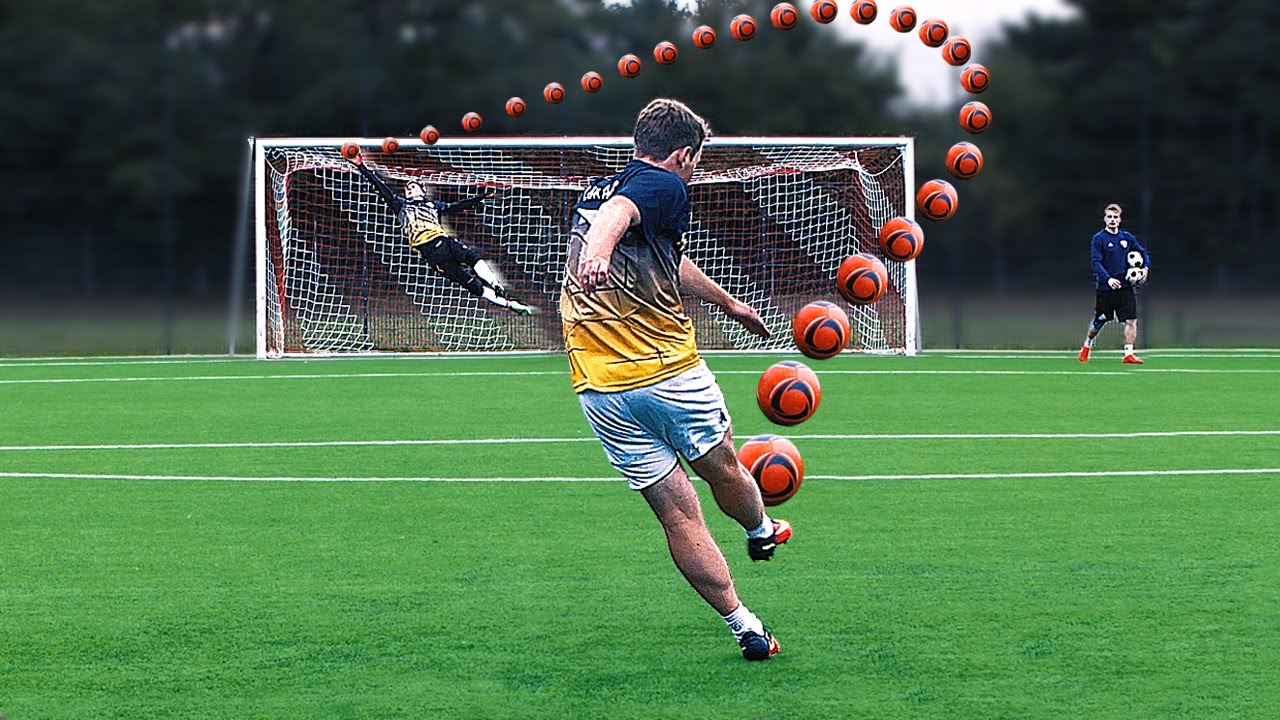 Thử thách đá phạt Knuckleball tuyệt vời - Đức vs Nga - YouTube