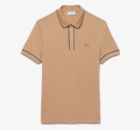 Áo thun Polo nam Lacoste Regular Fit cổ bẻ PH8184-00-02S Màu be vàng