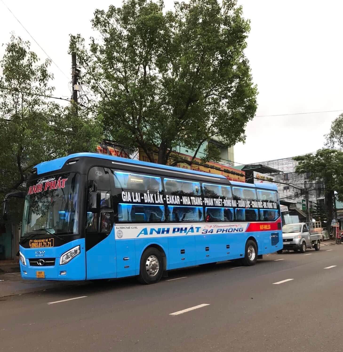 Xe Anh Phát: Số điện thoại đặt vé đi Gia Lai – Nha Trang – Nhà xe Anh Chương